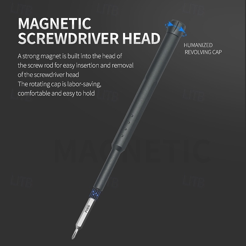 44-in-1 Magnetic Screwdriver Set with 44 Interchangeable Bits Heavy-Duty Compact Tool Kit for Electronics, Repair, Car Maintenance, DIY & - Portable Magnetic Toolchest Compatible Screwdriver Tools 2026 - $31.99 –P8