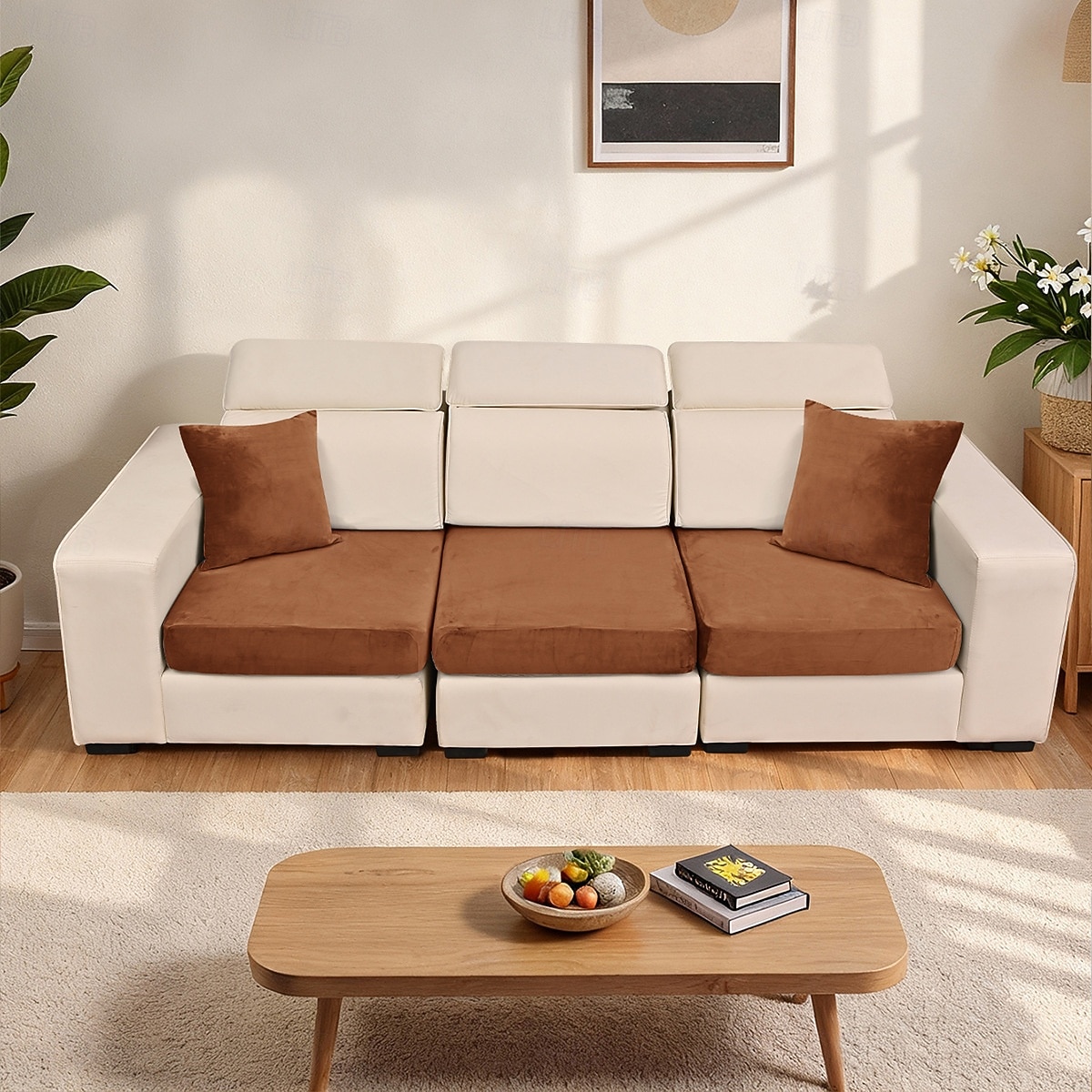 1/2/3 housses de coussin de canapé en velours argenté élastique uni, style européen, douces et résistantes, idéales pour la décoration et la protection de votre intérieur. de 2026 ? $10.49 –P15