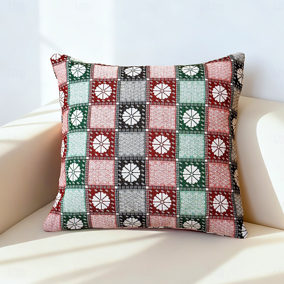 modern minimalistisk kudde, färgglatt rutigt kuddfodral för sovrum, vardagsrum, soffa, dekorativt örngott, snygg heminredningsdetalj 2026 - $7.99 –P8