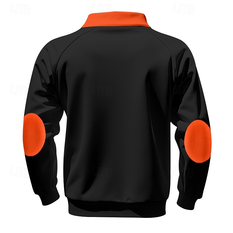 Voor heren Sweatshirt Stoppen Sweatshirt met kwartrits Zwart Wijn Marineblauw Lichtgrijs Donkergrijs Halve rits Kleurenblok Zak Casual Dagelijks Sport & Outdoor Polyester Streetwear Basic Casual 2026 - $27.99 –P12