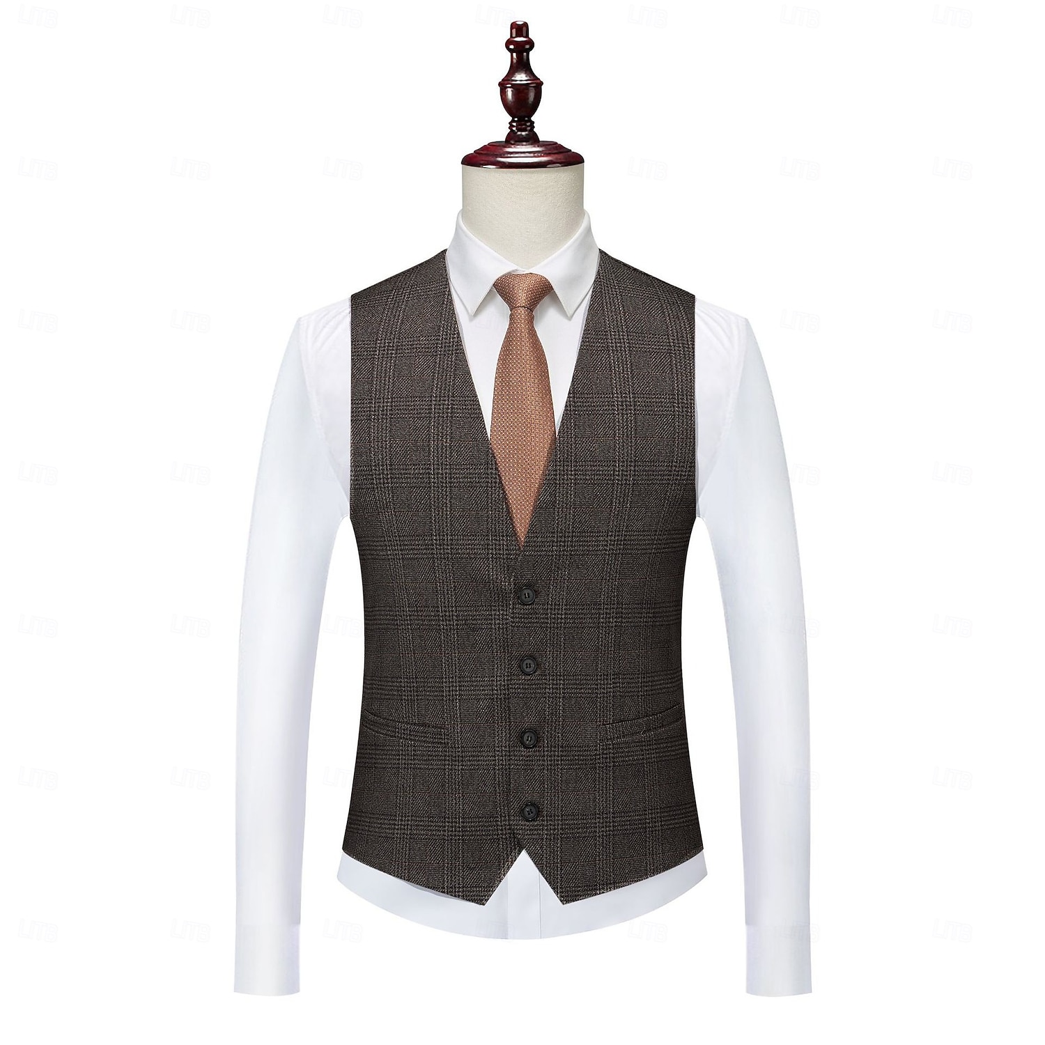 عتيق / معتق الهدر 20S عشرينيات بدلة ثلاث قطع بنطلون بدلة غاتسبي العظيم انسان محترم رجل العصابات رفقاء العريس ملابس تنكرية رجالي حفلة تنكرية زفاف ضيف حفل زفاف حفل / مساء للبالغين معطف بنطلونات صدار 2026 - $130.99 –P13