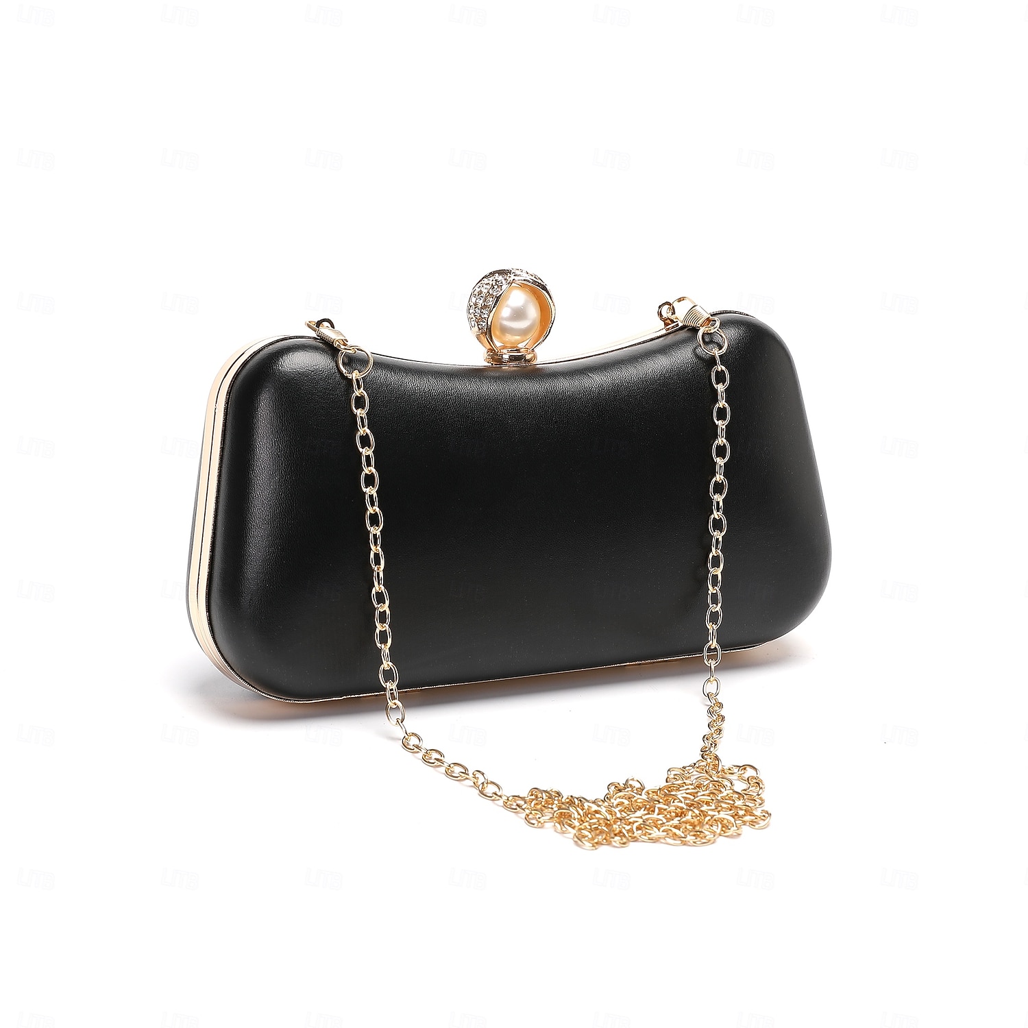 2026年 女性用 クロスボディバッグ クラッチバッグ ウォレット イブニングバッグ 小銭入れ レザー 日常 パーティー 純色 黒い銀 ゴールド / ホワイト アーモンド  コレクション – $29.99 –P3