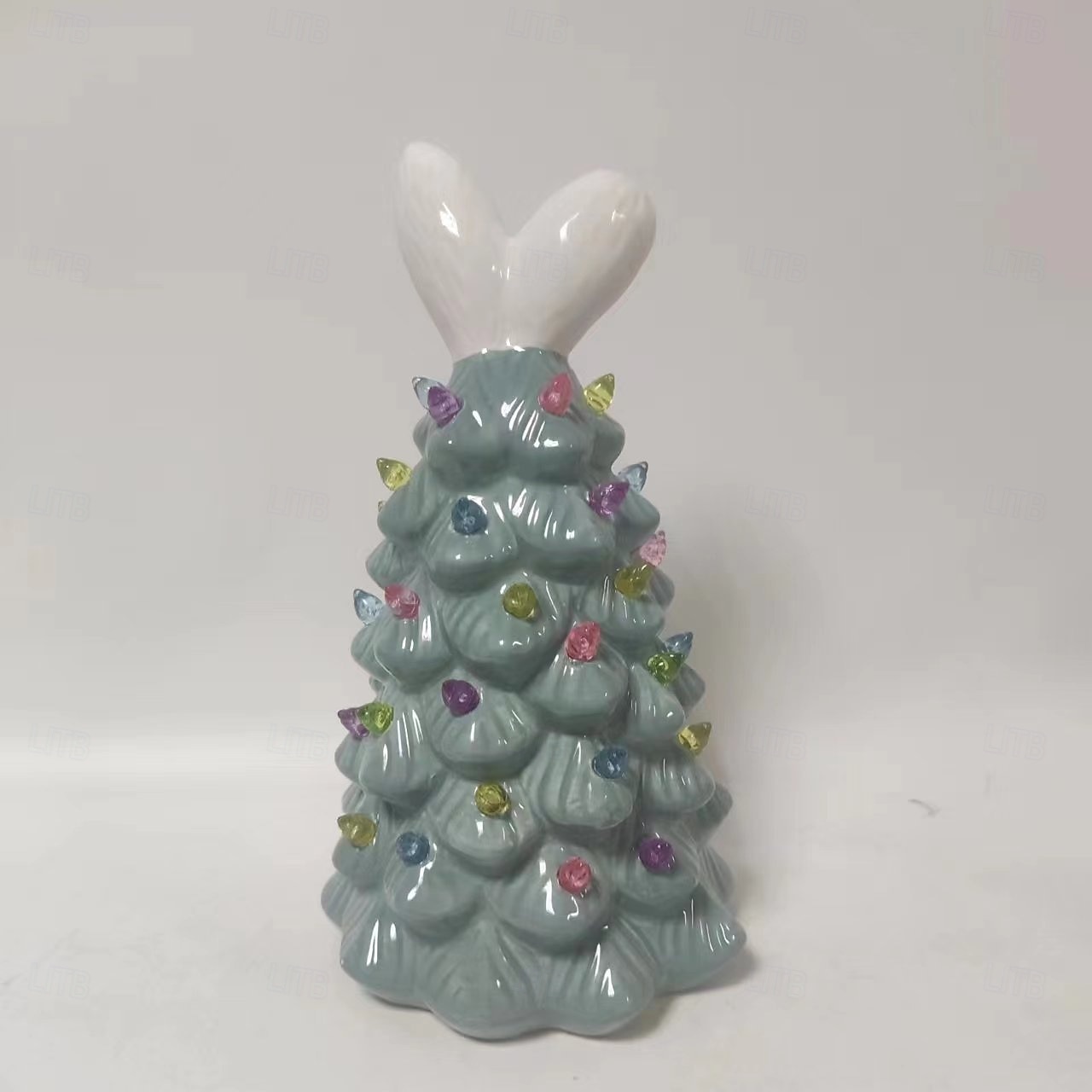 Easter Ceramic Rabbit Tree Lights AAA Battery Indoor/Outdoor Bedroom Bedhead Party Living Room Dining Room Desktop Decoration Light 24.5 * 14CM 2026 - $27.99 –P12