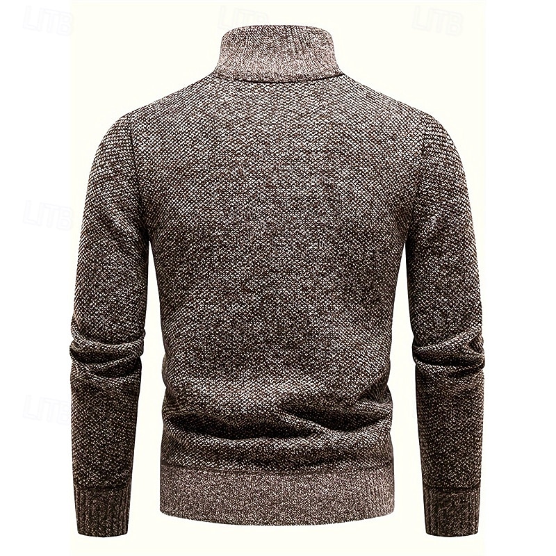 Per uomo Felpa Maglioni con zip a un quarto Maglione a maglia Maglione lavorato a maglia A Coste Maglia Top Regolari Lavorato a maglia Pile Semplice Zip a un quarto Moda Streetwear Casuale del 2026 a $28.99 –P5