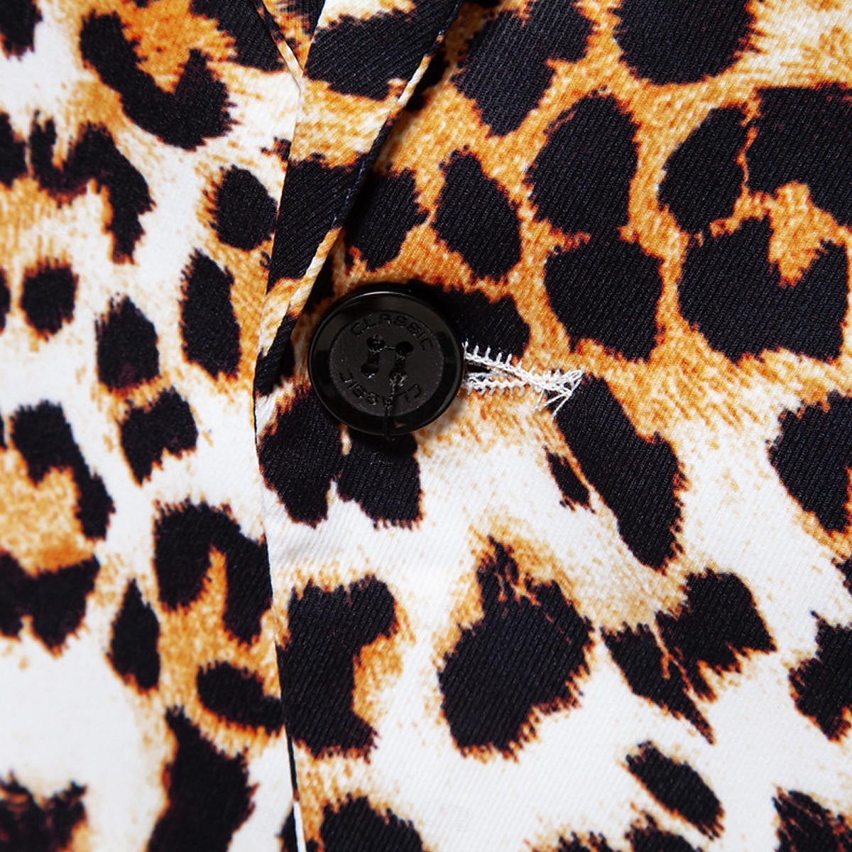 Ανδρικά Μπλέιζερ Causal Πάρτι Επίδοση Τσέπη Των ζώων Τολμηρός Όλες οι εποχές POLY Λεοπάρ Τσέπη Leopard Εκτύπωση Μοντέρνα Μονόπετο Ενός Κουμπιού Χρωματιστή ζακέτα Λευκό Κίτρινο 2026 - $51.99 –P11