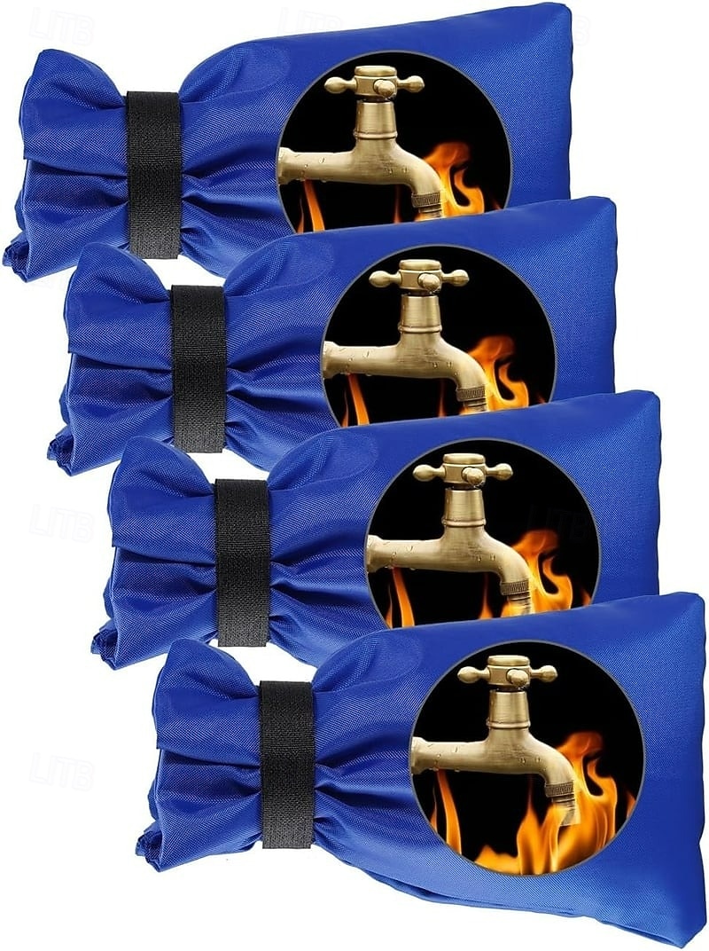 Set da 4 pezzi di coperture per rubinetti esterni per l'inverno, protezioni isolate per rubinetti esterni, protezione dal gelo, durevoli e resistenti alle intemperie, essenziali per la sicurezza del 2026 a $21.99 –P8