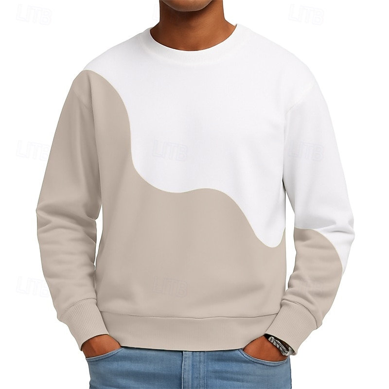 Hombre Sudadera Sudadera Con Capucha Albaricoque Verde Trébol Cuello Barco Plano Retazos Bloque de Color Casual Diario Deporte Ropa de calle Fresco Ropa deportiva Otoño Invierno Ropa Sudaderas con 2026 - $34.99 –P4