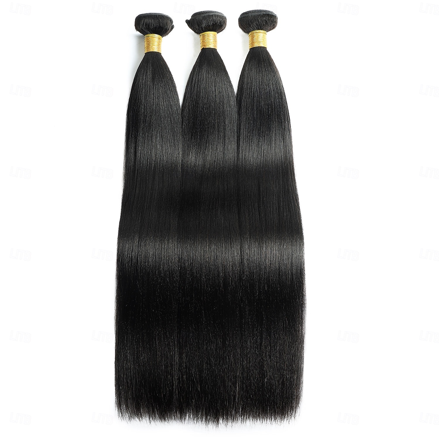 Brazilian Human Hair 1B # Natural Black Color X-Yaki Straight Human Hair 2 Bundle 10-28 inches 2026 - $96.99 –P3