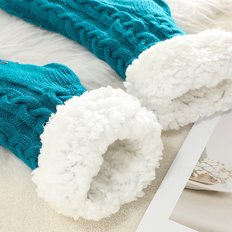 Calcetines de cachemira ultra gruesos para mujer, calcetines de casa suaves y antideslizantes con agarre, calcetines navideños cálidos y acogedores, calcetines de invierno suaves e inherentes. 2026 - $21.99 –P5