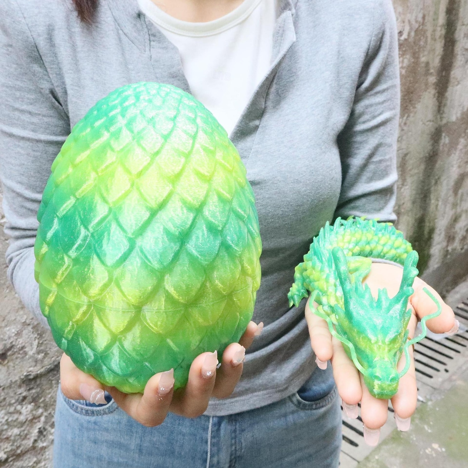 Large 3D Printed Dragon with Easter Egg,Big Articulated Dragon Fidget Home Decor, Desk Pet, Christmas Birthday Gift 2026 - $28.99 –P14