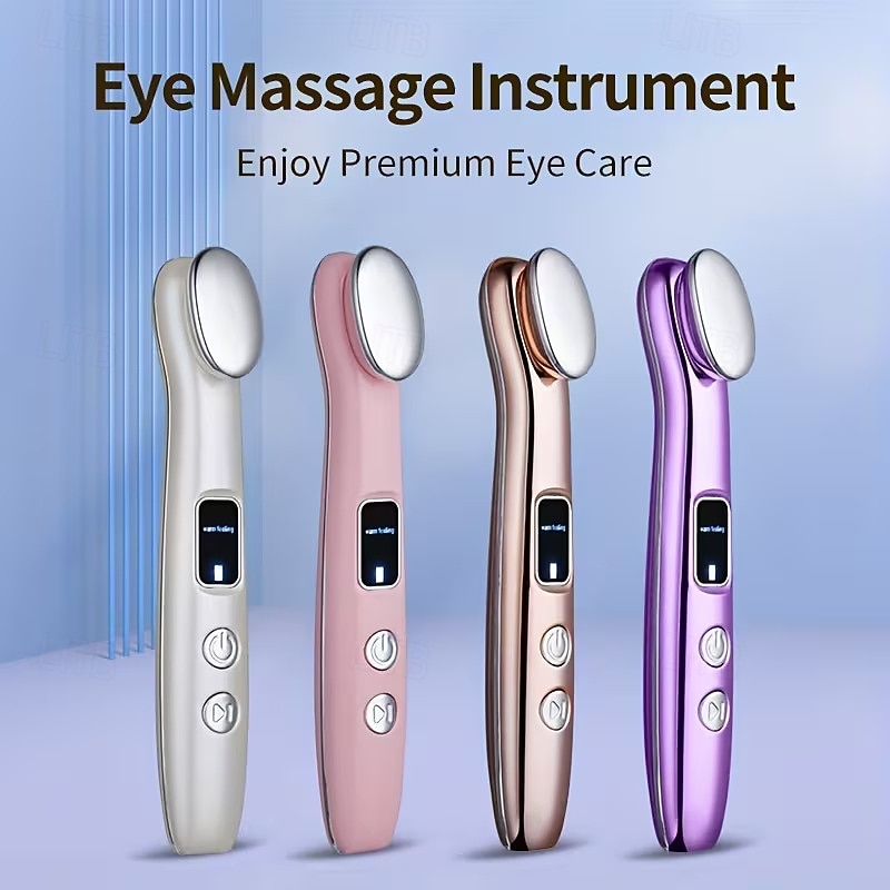 Eye Massage Device To Diminish Dark Circles And Puffiness With Vibration To Tighten Pores And Warmth For Relaxation Featuring A Light Beige Lifting Function. 2026 - $27.99 –P1