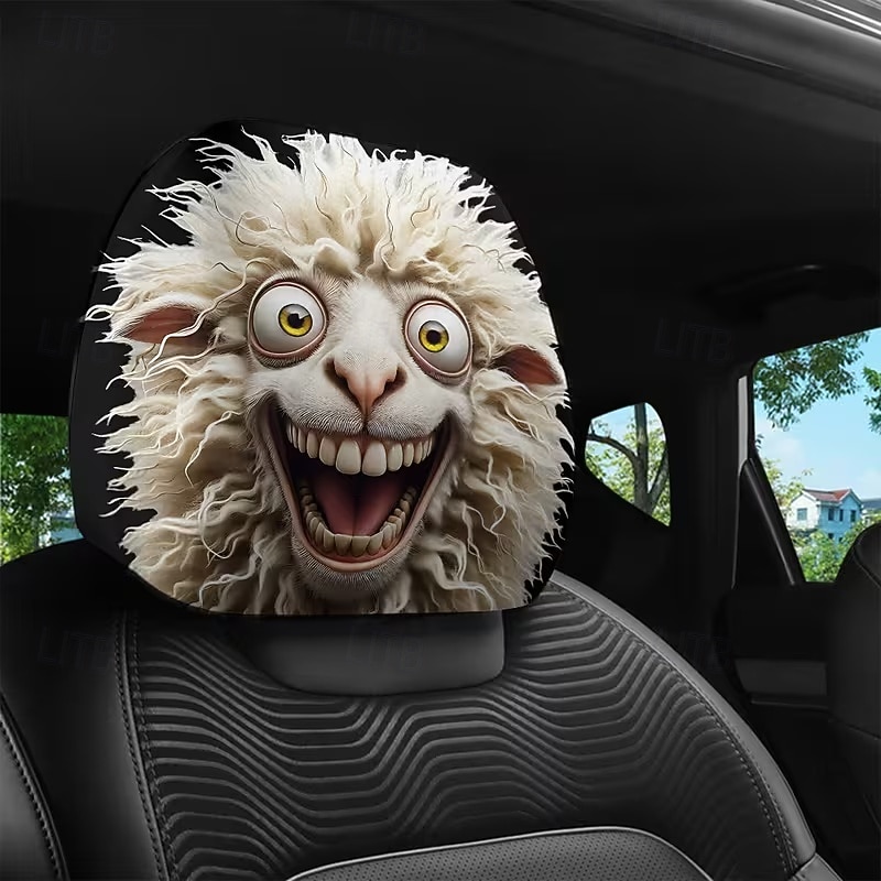 2 יחידות כיסויי משענות ראש לרכב עם הדפסה מצוירת של חיות חמודות, ללא מילוי, אביזרי פנים לרכב, כיסויי משענות ראש אוניברסליים לרכב, קישוטי פנים לרכב, מתאים לשימוש בכל מזג אוויר ללא מילוי 2026 - $8.99 –P13