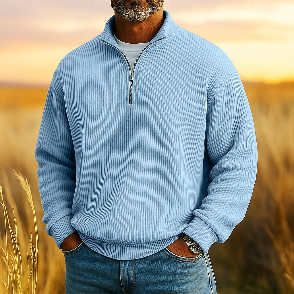 Ανδρικά Κοτλέ πουκάμισο Με Υφή Causal Διακοπές Τρίμηνο φερμουάρ Μακρυμάνικο Μοντέρνα Βασικό Συμπαγές Χρώμα Με Υφή Φερμουάρ Ζεστό Φθινόπωρο Άνοιξη & Χειμώνας Φθινόπωρο & Χειμώνας Κανονικό 2026 - $25.99 –P5