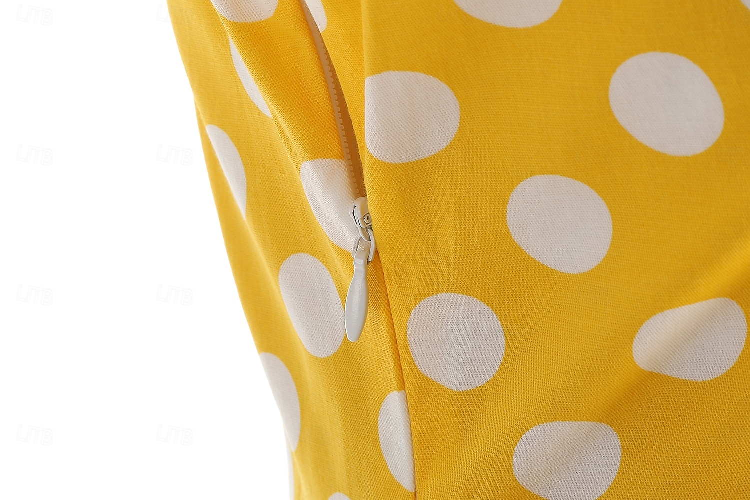1950s Retro Vintage Rockabilly Midi Swing Dress Flare Dress Short Sleeves Polka dots Fit & Flare Fancy Dress Women's Carnival Valentine's Day Casual Homecoming Retro Theme Party Adults' Dress Spring 2026 - $54.99 –P8