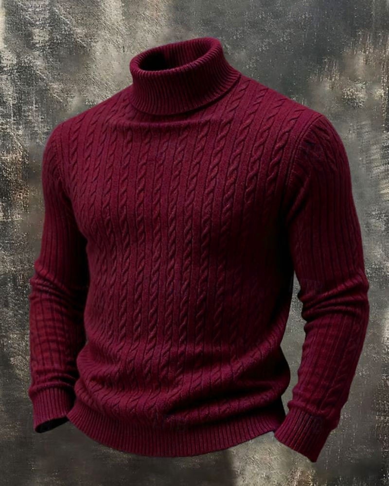 Homme Pull Pull Tricoté Côtelé Tricoter Hauts Réguliers Tricoté Couleur Unie Col roulé Mode Streetwear Occasionnel Tenue quotidienne Vêtement Tenue Automne Hiver Noir Blanche S M L de 2026 ? $22.99 –P6