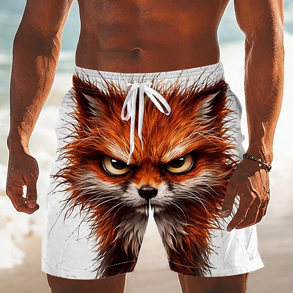 Per uomo Animale Coniglio Volpe Costumi da bagno Pantaloncini da mare Pantaloncini da Surf Misura del girovita medio Divertente Camicia hawaiana Vacanza al Mare Tasche Laterali fodera in rete del 2026 a $9.49 –P1