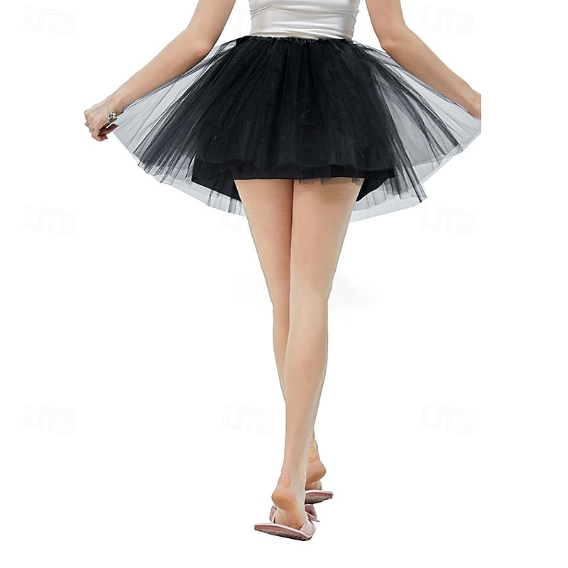 Fancy Costume Tulle Skirt Tutu Skirt Retro Vintage 1980s Layered Puffy Neon Adults' Women's Halloween Carnival Party Performance Dance Ballet Dress Up 2026 - $17.49 –P2