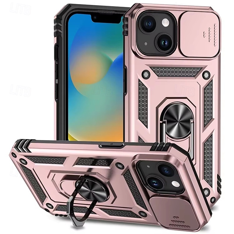 telefon Maska Pentru iPhone 17 Pro Max 17 Air 16 15 14 Pro Max Plus 16e Capac Spate rezista Detașabil Anti Șoc armură PC MetalPistol 2026 - $12.99 –P6