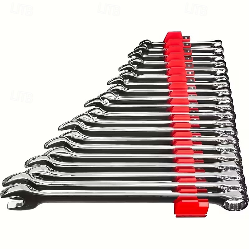 Набор магнитных шестигранных ключей — профессиональный модульный ящик для инструментов, прочный полипропиленовый материал, вертикальный органайзер для инструментов с 23 отделениями, черно-красный, 2026 - $16.99 –P6
