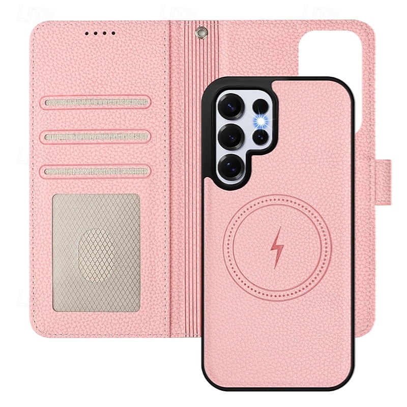 telefon Maska Pentru Samsung Galaxy S26 Ultra Plus S25 Ultra Plus S24 Ultra Plus S23 Ultra Plus S24 FE S22 Plus Ultra S23 FE Portofel Card rezista Acceptă încărcarea fără fir cu curea de mână Retro 2026 - $20.99 –P3