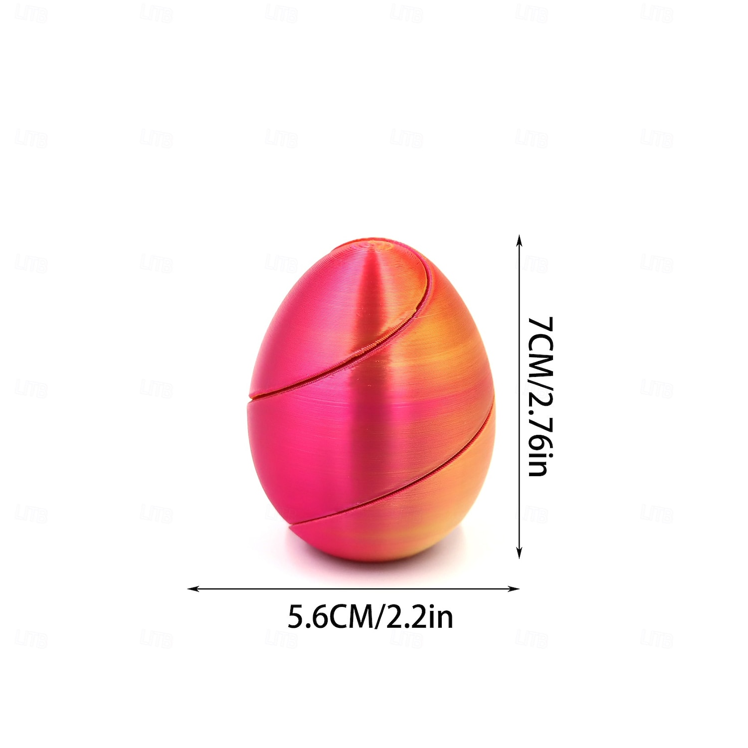 3D nyomtatott spirál alakú szorongásoldó húsvéti tojás, egyedi érzékszervi izgul játékok, amelyek áthaladnak a tojásokon felnőtteknek, stresszoldó húsvéti kosár töltelékek, parti ajándékok 2026 - $9.99 –P9