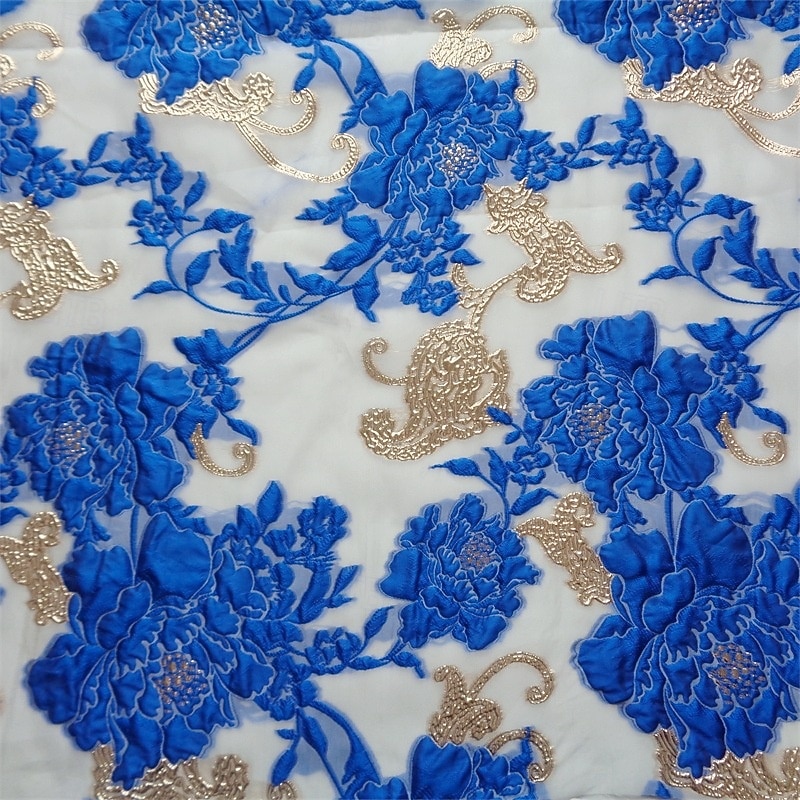 A-الخط طول الأرض فساتين السهرة أنيق عتيق زهري بدون كم V رقبة زفاف رسمي قماش الجاكار مع طباعة الأزهار طيات جيبة 2026 - $195.99 –P2