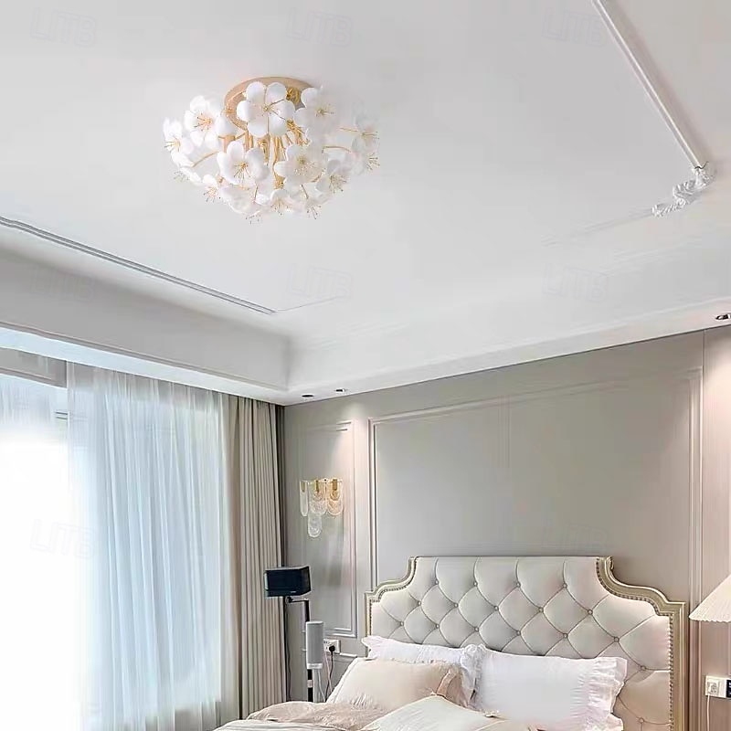 4 luci 6 luci 45 cm Design a isola Luci da Soffitto Metallo Vetro Galvanizzato Contemporaneo 110-120V 220-240V del 2026 a $606.95 –P6