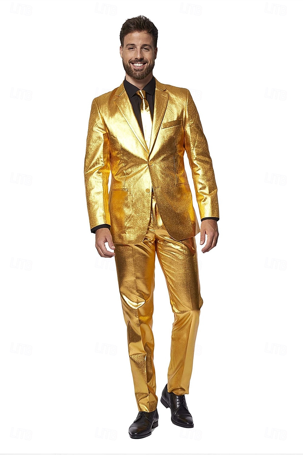 Metallico Disco Anni '80 Pantaloni Abiti Completi & Blazer Disco Costume Per uomo Costume di Carnevale Natale Carnevale martedì grasso Festa / Sera Parata dell'Orgoglio Mese dell'orgoglio Adulti del 2026 a $77.99 –P1