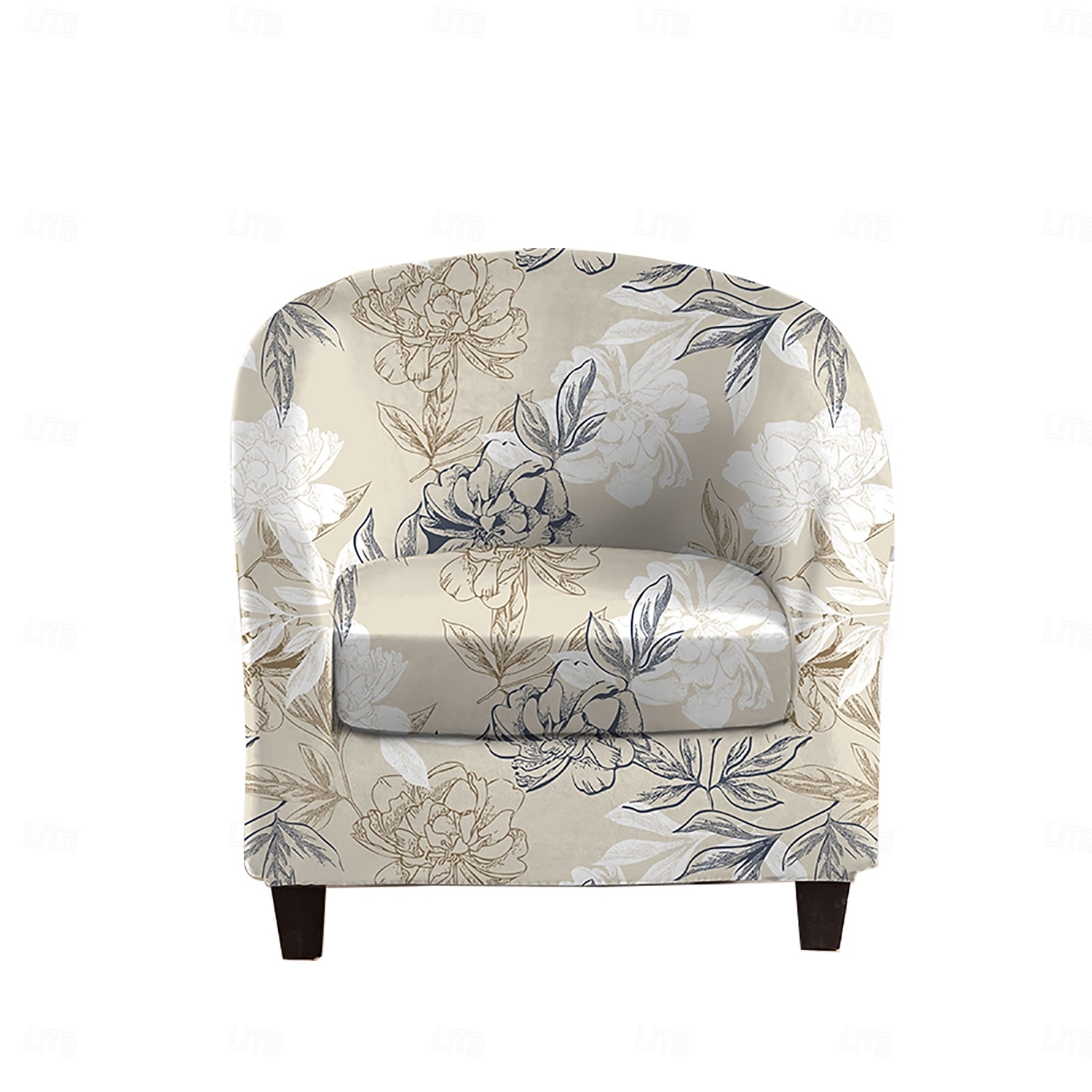 Club Chair Cover Striped, Plant, and Geometric Printed Polyester Slipcovers for Living Room, Bedroom, and Home Office 2026 - $73.99 –P8