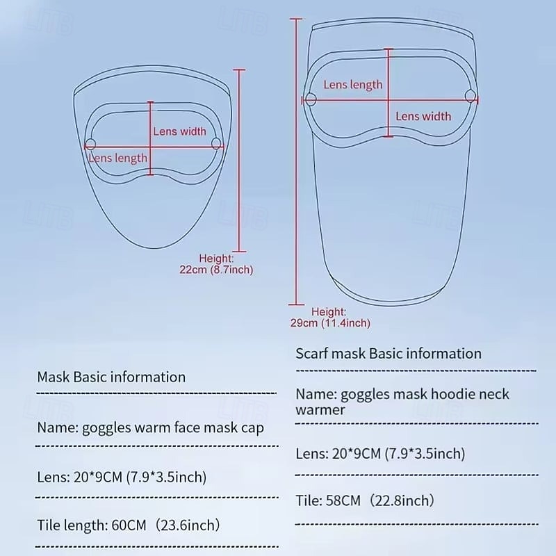 Masque d'hiver chaud en polaire, coupe-vent, unisexe, avec protection des oreilles et visière intégrale, cagoule coupe-vent pour la moto et le ski de 2026 ? $15.99 –P3