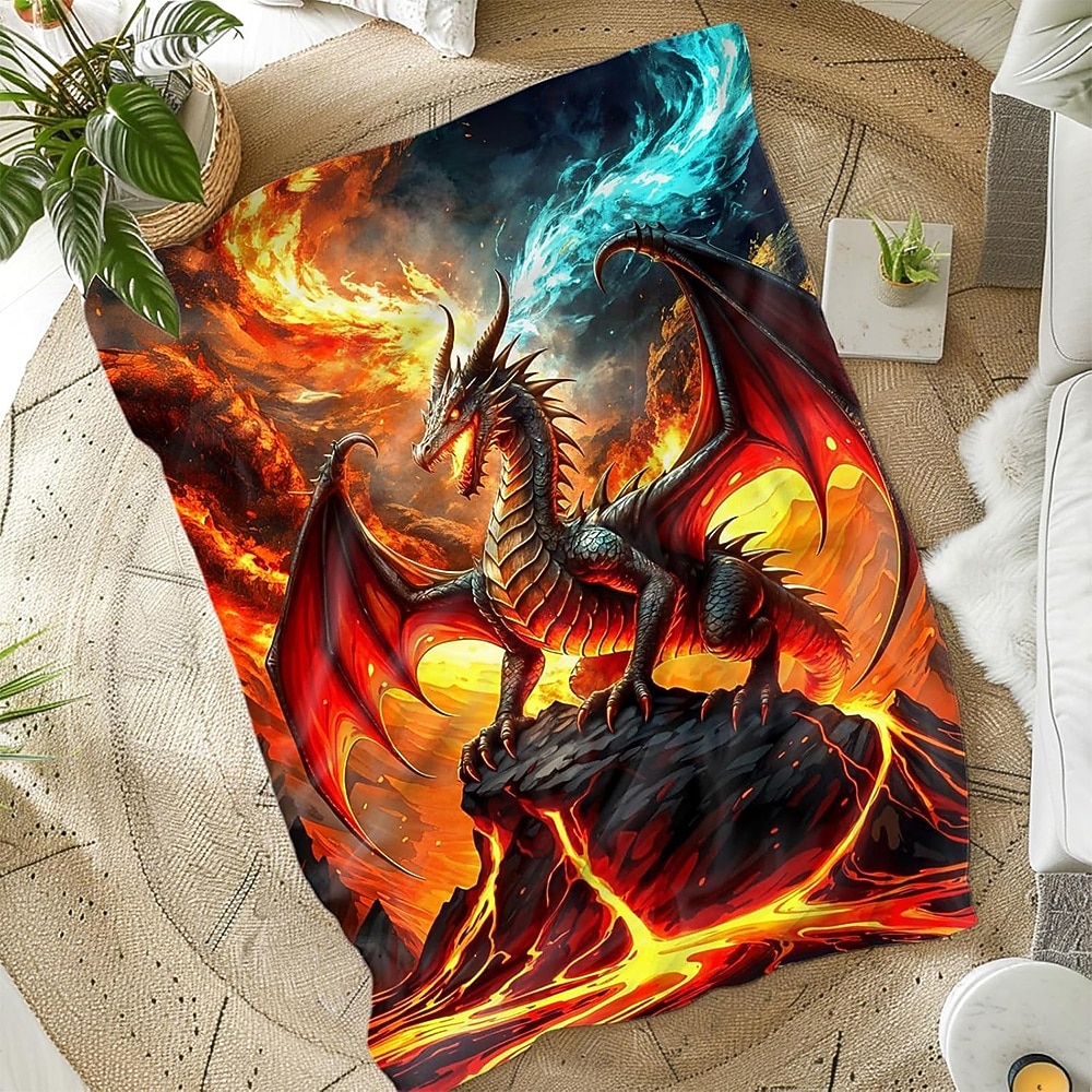 Blanket Fleece Throw Blanket for Couch Dragon Gift Classic 3D Fantasy Sofa Bed Decorative Warm Blanket Home Decor 2026 - $24.99 –P8
