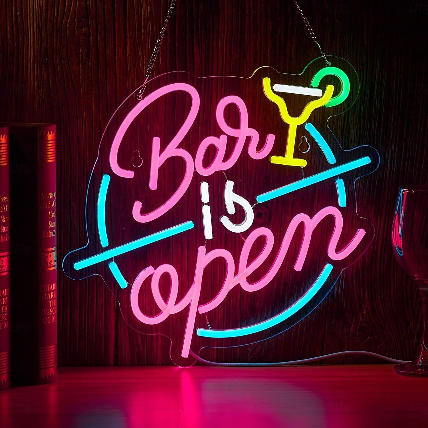 bar papegaai kokosboom cocktail led neon lichtreclame dimbaar usb voeding voor wanddecoratie hawaï zwembad tiki bar feest binnen slaapkamer woonkamer eetkamer mancave decoratie cadeau 2026 - $35.99 –P10