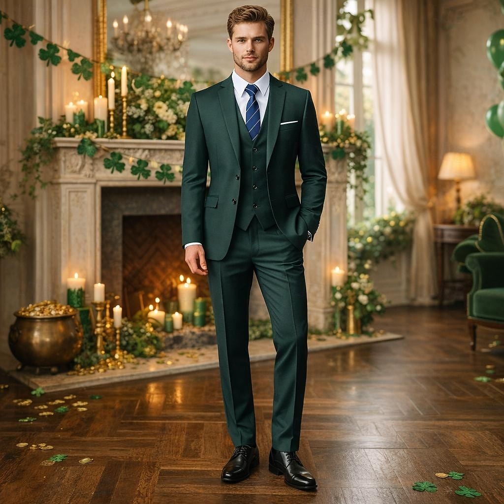 Roaring 20s 1920s Three Piece Suit Suit Trousers The Great Gatsby Fancy Dress Men's Kings Day Masquerade Party Wedding Masquerade Adults' Coat Vest Pants 2026 - $172.99 –P1