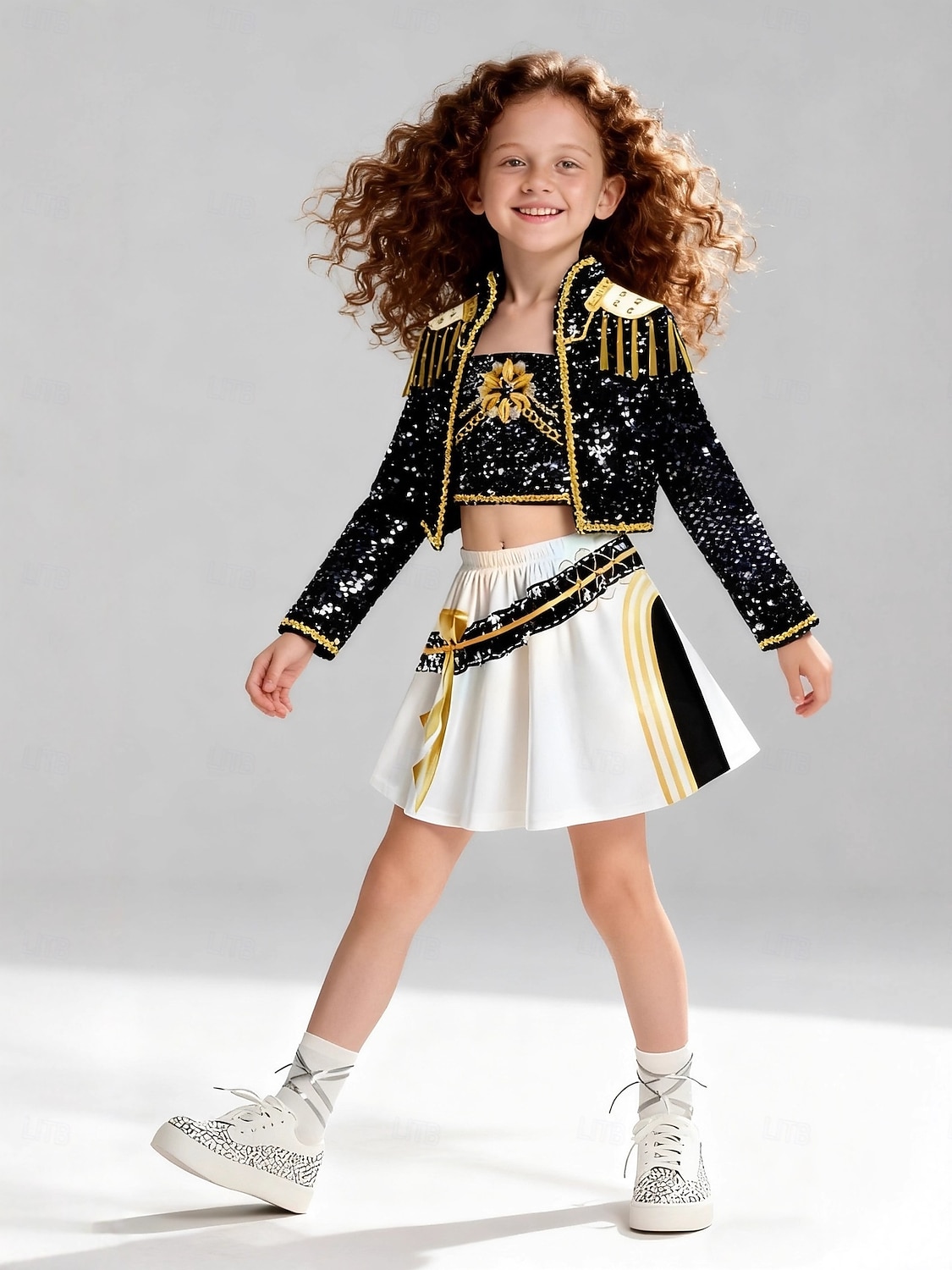 Inspirat de idolul coreean Starul pop Ținute Film Modă Costum Cosplay Idol virtual for Fete Copii Halloween Carnaval Petrecere Școală 2026 - $31.99 –P3