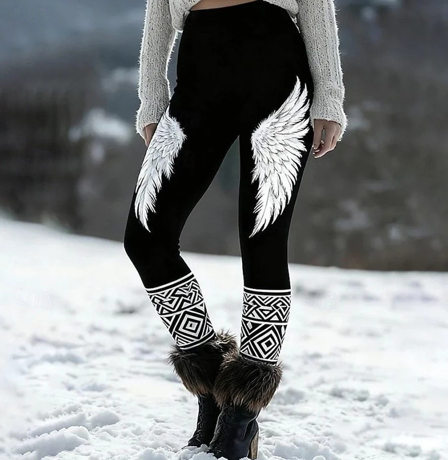 Pentru femei Jambiere Vacanță Epocă Stilul etnic Lungime totală Talie Înaltă Grafic Animal Abstract Imprimare 3D Uscare rapidă Respirabilitate Απαλό Înaltă Elasticitate Negru Alb Roz Maro Var 2026 - $10.99 –P2