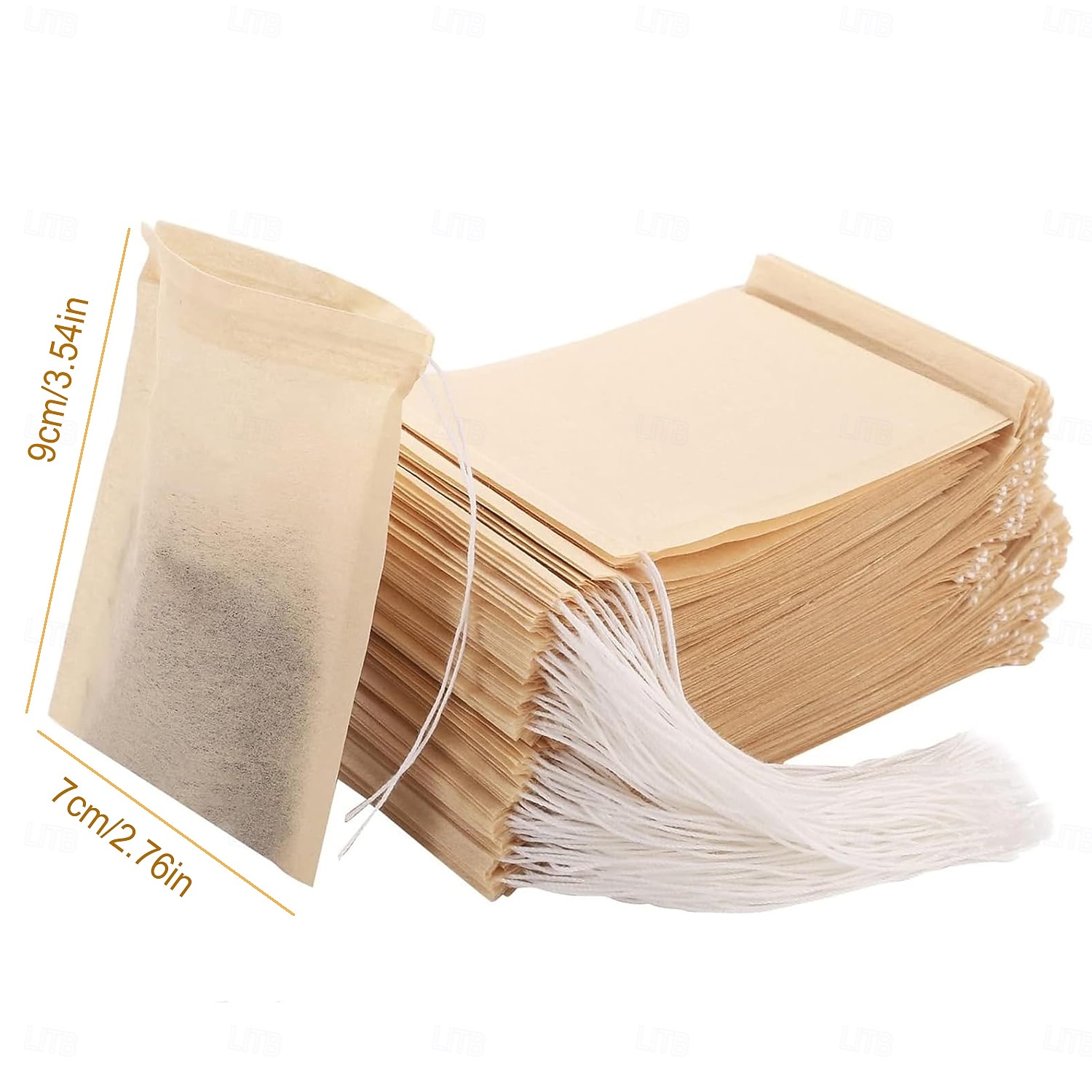 100 τεμάχια σακούλες φίλτρου τσαγιού μιας χρήσης για χαλαρό κορδόνι τσαγιού, κενή σακούλα για τσάι σε φύλλα με 100% αλεύκαντο χαρτί 2026 - $10.99 –P3