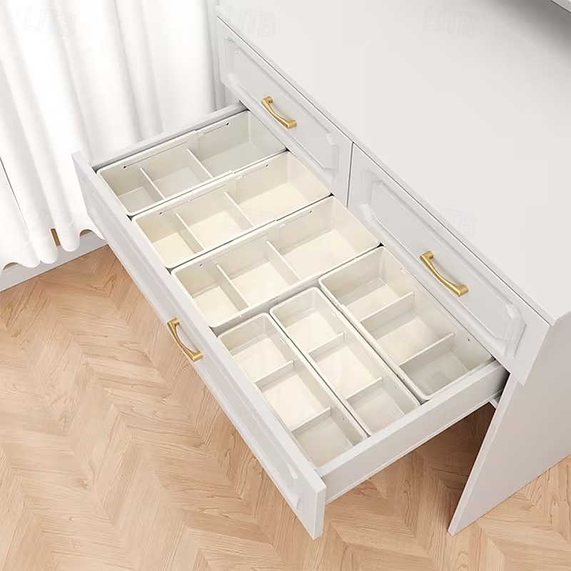 Organizadores de cajones de almacenamiento expandibles, paquete de 2, escritorio ajustable &Organizador de cajones para el hogar, almacenamiento de cajones para la oficina, armario, maquillaje 2026 - $15.99 –P11