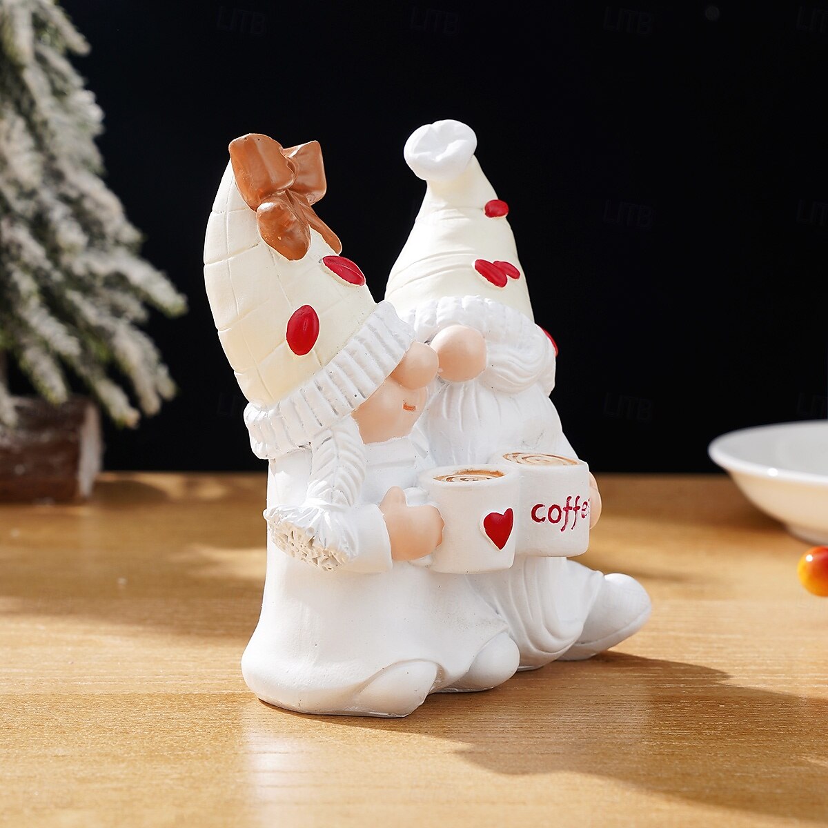 Valentine's Day Gnome Resin Figurine – Cute Cartoon Coffee Elf Statue, Hand-Painted Desk Decor, Pink Room Ornament for Shelf Display, Wedding Anniversary Party Decorations, Funny Gifts Home Decor 2026 - $19.99 –P8