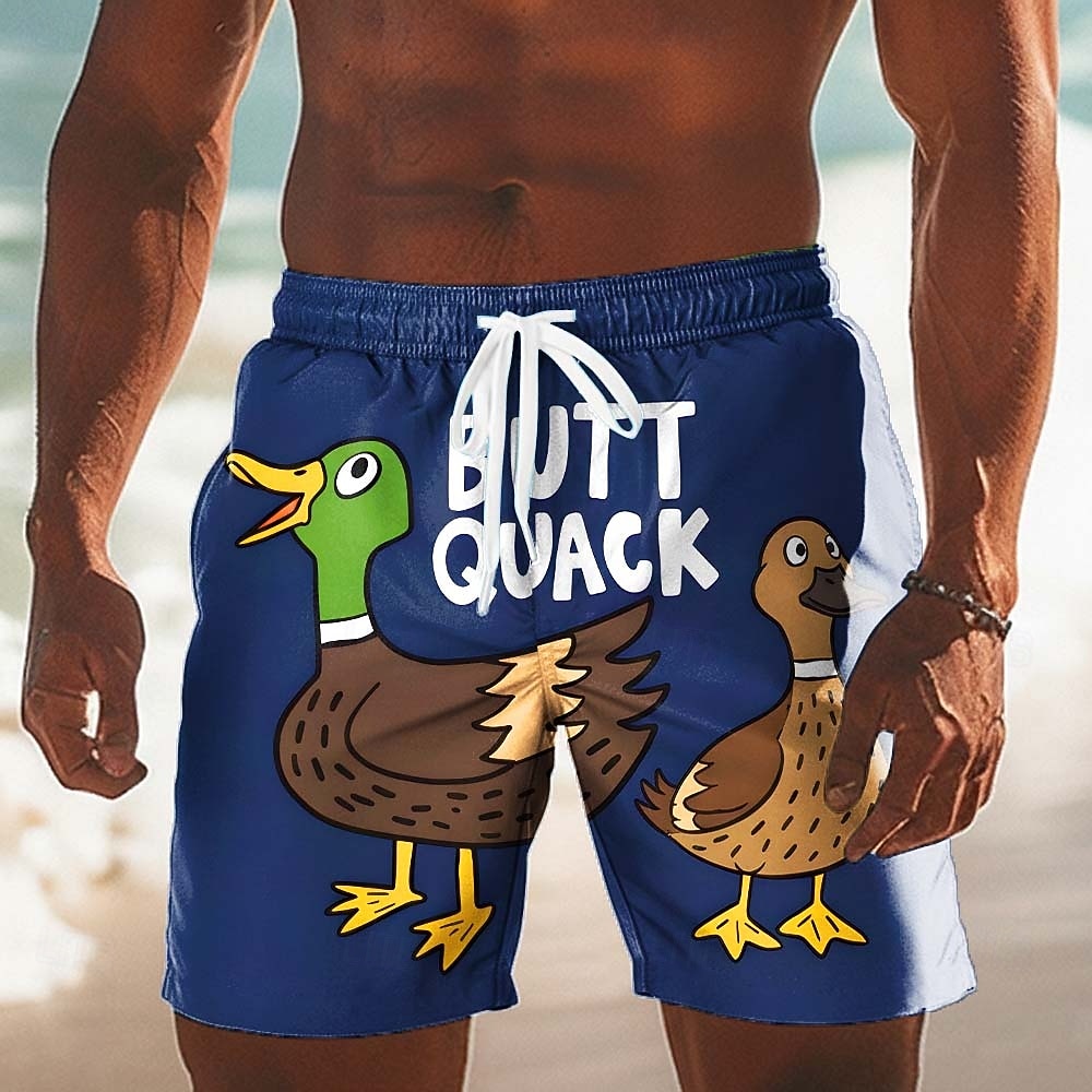 Per uomo Pollo di plastica Anatra Gergo divertente Costumi da bagno Pantaloncini da mare Pantaloncini da Surf Misura del girovita medio Divertente Casuale Vacanza al Mare Tasche Laterali fodera in del 2026 a $20.99 –P3