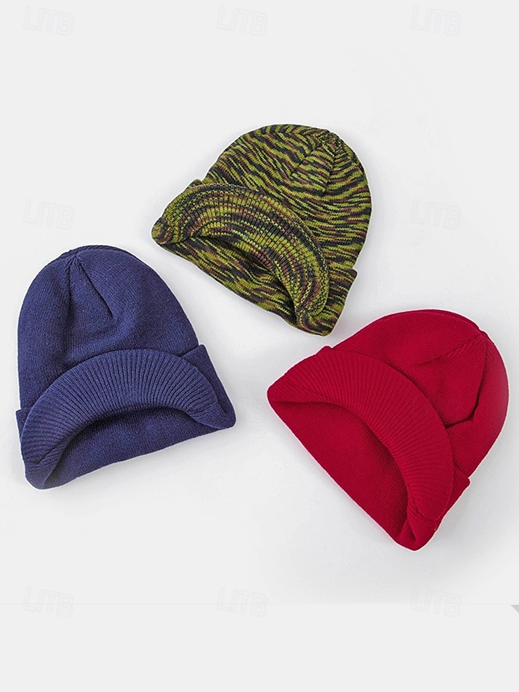 Bonnet d'extérieur tricoté pour homme, disponible en plusieurs couleurs – chaud et confortable pour l'hiver et les activités de plein air de 2026 ? $11.99 –P5