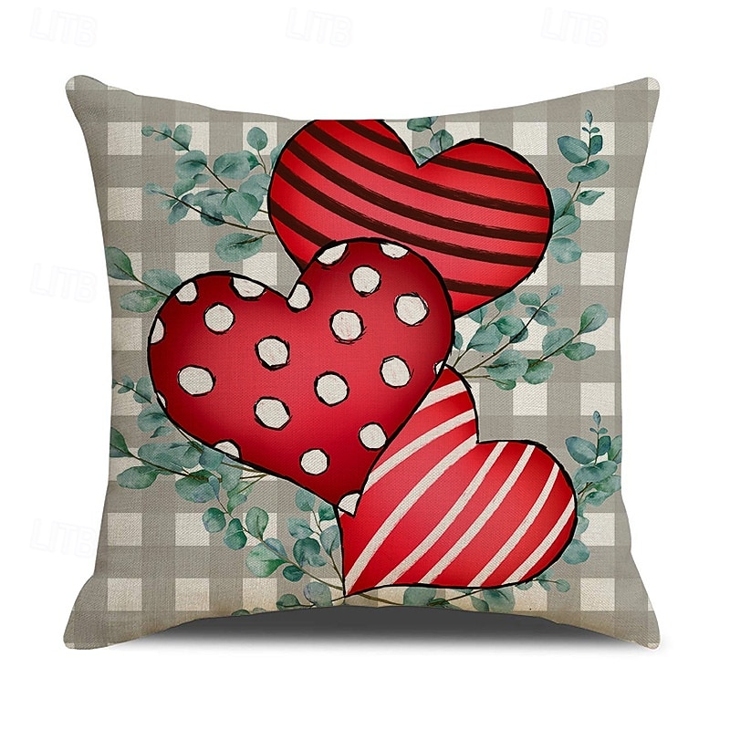 Valentine's Day Throw Pillow Cover, Holiday Letter Print Cushion for Sofa, Home Decor, Cozy Decorative Pillow for Living Room, Bedroom, and Office 2026 - $13.99 –P12