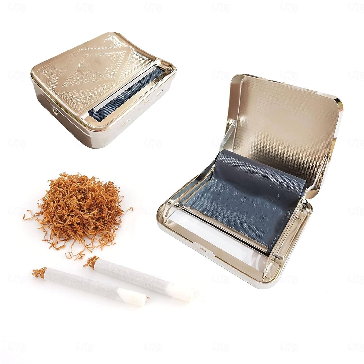 Αυτόματο κουτί στριφτού τσιγάρου ρυθμιζόμενο ημιαυτόματο μεταλλικό ρολό τσιγάρων, συμπαγής εξατομικευμένη θήκη στριφτού καπνού για τυποποιημένα χαρτιά, εύχρηστη μικρή μηχανή στριφτού τσιγάρου 2026 - $12.49 –P8