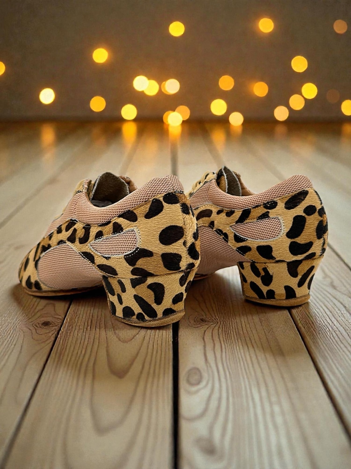 Women's Zebra Print Lace-Up Professional Dance Shoes - Suede Sole Latin & Ballroom Practice Heels, Breathable Design, Comfortable Training & Performance Footwear for Women 2026 - $64.99 –P3