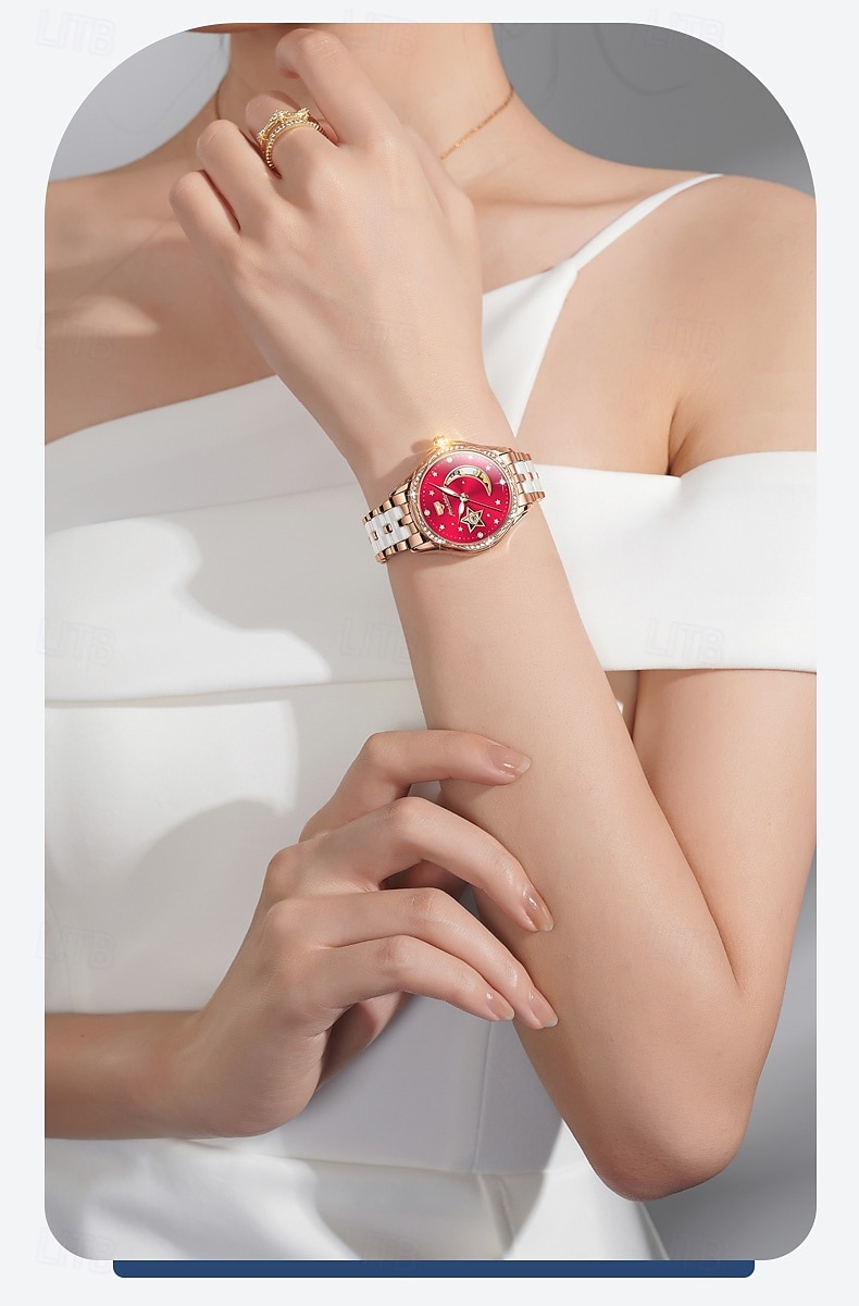 Automatic Mechanical Watch For Ladies Skeleton Luminous Waterproof Stainless Steel Luxury Elegant Mother's Day Gift for Women's Watches 2026 - $119.99 –P7