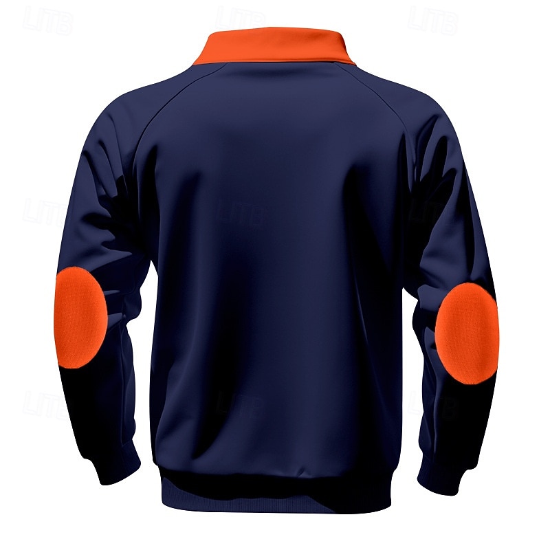 Voor heren Sweatshirt Stoppen Sweatshirt met kwartrits Zwart Wijn Marineblauw Lichtgrijs Donkergrijs Halve rits Kleurenblok Zak Casual Dagelijks Sport & Outdoor Polyester Streetwear Basic Casual 2026 - $27.99 –P3
