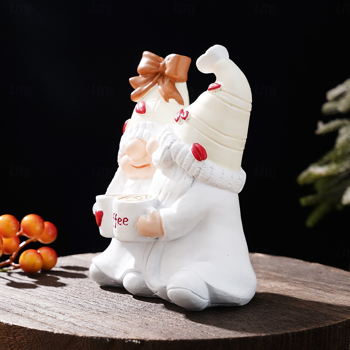 Valentine's Day Gnome Resin Figurine – Cute Cartoon Coffee Elf Statue, Hand-Painted Desk Decor, Pink Room Ornament for Shelf Display, Wedding Anniversary Party Decorations, Funny Gifts Home Decor 2026 - $19.99 –P4