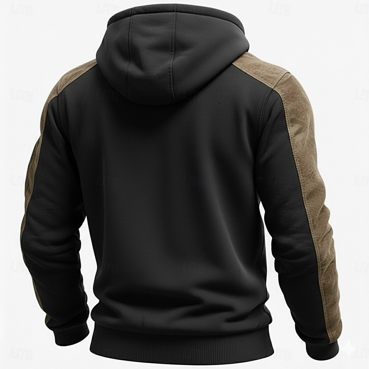 Voor heren Trui met capuchon Hoodie met kwartrits Tactische capuchon Zwart Capuchon Effen Halve rits Kangoeroe zak Casual Dagelijks Sport & Outdoor Stoer Sportkleding Casual Lente & Herfst Kleding 2026 - $39.99 –P4