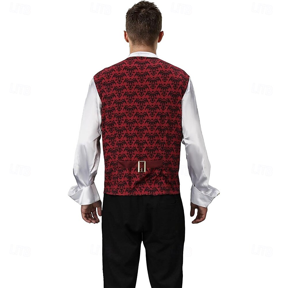 Πανκ & Γκόθικ Μεσαίωνα Μανδύας Jachetă Φράκο Μακριά Μανίκια Vampires Ευγενής Φανταχτερή Φόρεμα Ανδρικά Φαντασία βασιλικός Χριστούγεννα Απόκριες Επίδοση Σκηνή Ρεν Φερ Ενήλικες 2026 - $58.99 –P6