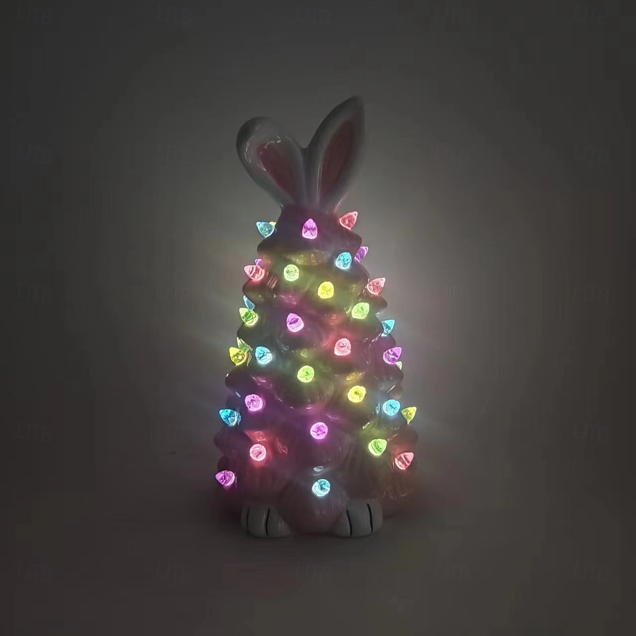 Easter Ceramic Rabbit Tree Lights AAA Battery Indoor/Outdoor Bedroom Bedhead Party Living Room Dining Room Desktop Decoration Light 24.5 * 14CM 2026 - $27.99 –P7