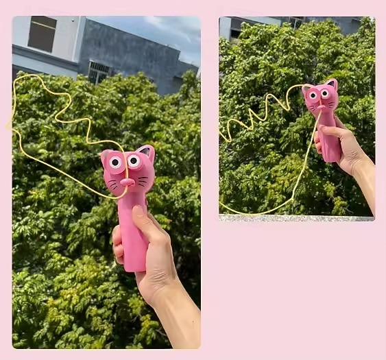 2026年 猫の紐おもちゃ、手持ち式、かわいい猫用ロープランチャー - 室内遊び用のインタラクティブな電動おもちゃ  コレクション – E£619.94 –P5